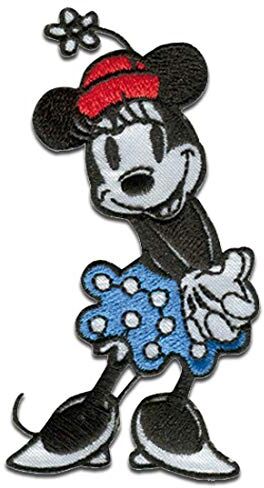 Comercial Mercera Mickey Mouse 90 Anni 07 Minnie Anni Novanta Edizione Speciale Disney Toppe Termoadesive Patch Toppa Ricamate, Misura: 4,5 x 8,2 cm