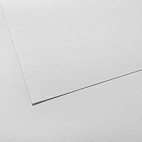 Canson "C" a grain 25 fogli A4, 180 g/m², colore: bianco carta da disegno