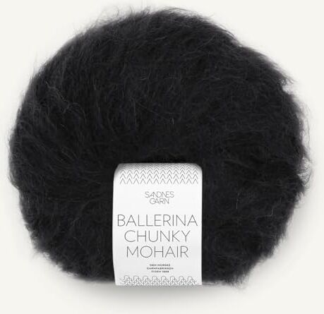 Sandnes Garn Ballerina Chunky Mohair – Colore: Svart (1099) – 50 g/ca. 135 m lana