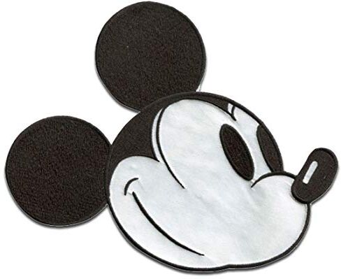 Comercial Mercera Mickey Mouse 90 Anni Xl 01 Testa Anni Novanta Edizione Speciale Disney Toppe Termoadesive Patch Toppa Ricamate, Misura: 20 x 16 cm