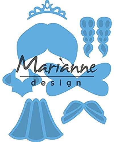Marianne Design Creatables, Principessa, per Il Taglio e l’Embossing di Carta per Progetti Creativi, Metallo, Blu Chiaro, 7,2 x 8,2 cm
