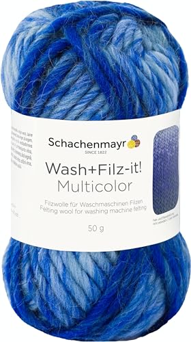 Schachenmayr Wash+Filz-It! Multicolor, 50G ocean Filati Di Feltro