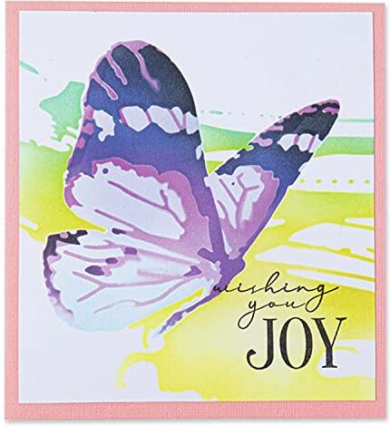 Sizzix Stencil a strati 4PK-Butterfly by Olivia Rose, , Multicolore