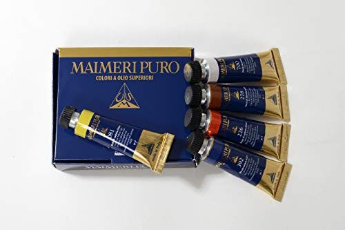 Maimeri Colori a Olio Linea Puro Set in Cartone 5 Tubi da 20ml