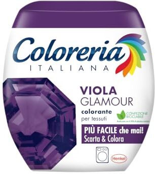 Coloreria Italiana Grey Colorante Tessuti e Vestiti in Lavatrice, Viola, 1 Confezione