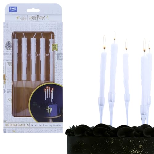 PME Harry Potter Set 5 Candeline Fluttuanti per decorare Torte, La Grande Sala