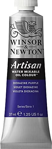 Winsor & Newton Olio Idrosolubile Artisan, Colori a Olio, Senza Solventi, Miscibile con L'acqua, Tubo di 37 ML, Colore Porpora Diossazina