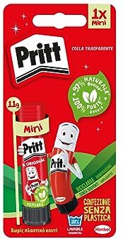 Pritt Colla  11 Gr, Colla Per Bambini Sicura E Affidabile, Colla  Per Lavoretti E Fai Da Te, Con Una Tenuta Forte Per Uso Scuola E Ufficio, Trasparente, 11g