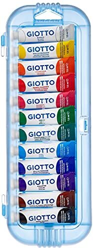 Giotto Tempera Extra Fine, Astuccio Da 12 Tempere In Tubetto, Multicolore, 7.5 Ml (Confezione Da 12)