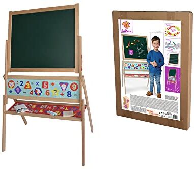 Eichhorn Lavagna Magnetica, , 3 Anni, cm 66x110, Incluse 48 Lettere Magnetiche, Multicolore