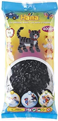 Hama Art Manufacture Design Perline Mini, 5 mm, 6000 Pezzi, Nero