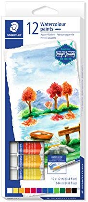 Staedtler 8880 C12 Karat Watercolour Paint Tube – multicolore (confezione da 12)