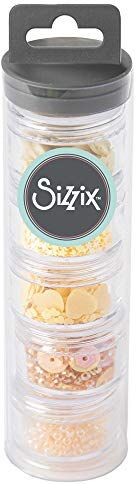 Sizzix Produzione di paillettes e perline essenziali Limoncello 5PK