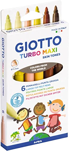 Giotto Turbo Maxi Skin Tones Colori Della Pelle 6 Pz, ()