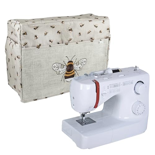 Hobby Gift Exclusive Sewing & Embroidery Machine Cover with Pockets, Dust, for Most Standard Machines Singer Brother 33.5 x 44 x 21cm, MRSMC 87