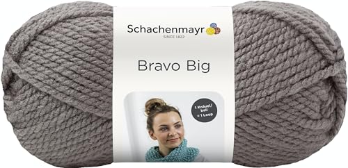 Schachenmayr Bravo Big, 200G graphit Filati Per Maglieria A Mano