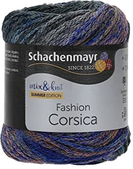 Schachenmayr Gomitolo di filato per lavoro a maglia, in cotone, 50% nylon, colore: Oceano, 100 g