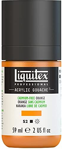 LIQUITEX Acrylic Gouache Colore Acrilico Effetto Gouache 59 ml Cadmium Free Orange