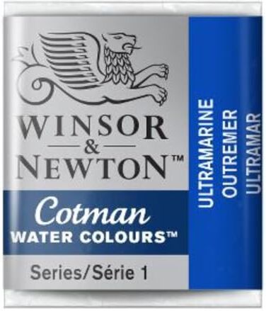 Winsor & Newton 301696 Cotman Colori Acquerello, Viridian, Blu (Ultramarin), 1 unità (Confezione da 1), 5