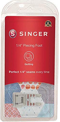 Singer Quarter inch ¼ Piecing Snap-on Presser Foot for Low-Shank Sewing Machines