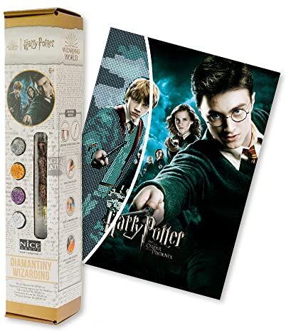 DIAMANTINY Harry Potter – Wizarding Art Medium l’Ordine della Fenice – Kit crea il Mosaico, Attività Crystal Art, Diamond Painting, 1 Tela 30 x 40 cm, Multicolor,