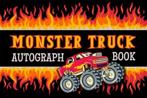 Craft, JRG Monster Truck Autograph Book: Collect Signatures and Photos of Monster Truck Drivers. 100 Pages. Small, Portable Pad for Shows or Parties.