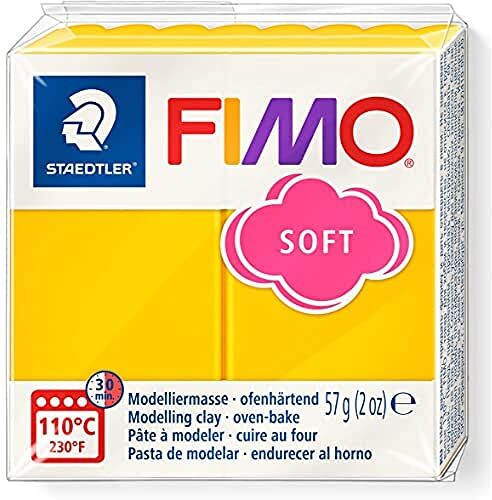 Staedtler 8020 Blocco di pasta modellabile Fimo, 59 gr, Yellow (Yellow)