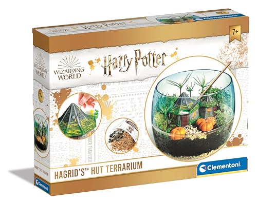 Clementoni Harry Potter-Terrarium, Set per ricreare l'ambientazione della capanna di Hagrid-Gioco educativo e scientifico Bambini 7 Anni-Made in Italy, Multicolore,