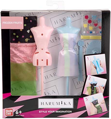 Bandai Harumika  Stilista-Tema Frozen Fruits. Kit per attività Creative-per Creare Il Tuo Stile Senza ago e filo-,