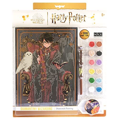 DIAMANTINY Animali Fantastici Wizarding Dinasty Harry Potter Kit crea il Mosaico, Attività Crystal Art, Diamond Painting, 1 Quadro A4, Multicolor, 21 x 29,7 cm,