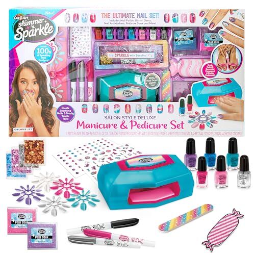 COLORBABY Shimmer N Sparkle-Set Style Deluxe Manicure E Pedicure