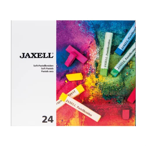 Creative Jaxell Pastel Crayons  – Piatto quadrato, confezione da 24
