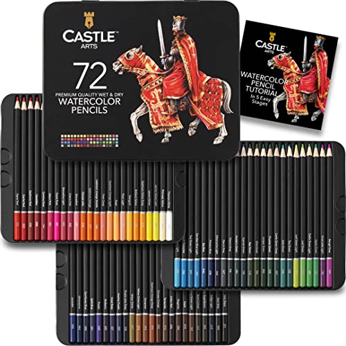 ART Set 72 Matite Acquerellabili   Pigmenti Vibranti per Mescolanze, Disegni e Dipinti   Per Professionisti e Hobbisti Adulti