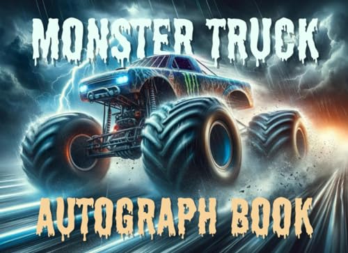 Craft, JRG Monster Truck Autograph Book: Collect Signatures/Autographs and Photos of Monster Truck Drivers. 100 Pages. Small, Portable Pad for Shows, Events, or Parties.