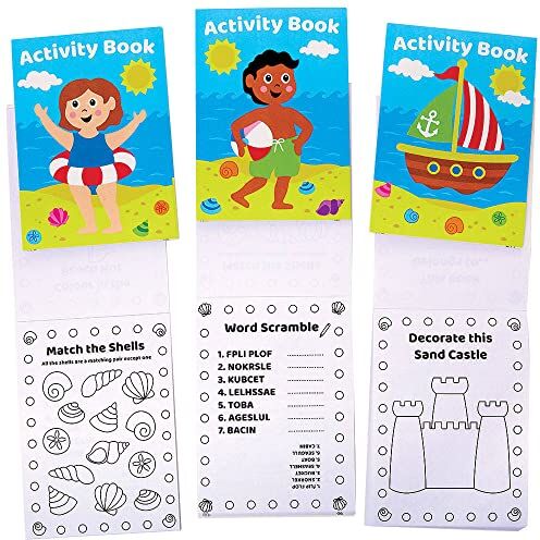 Baker Ross Libri Attivita' Vita Marina Set di 12, Attività Manuali per Bambini