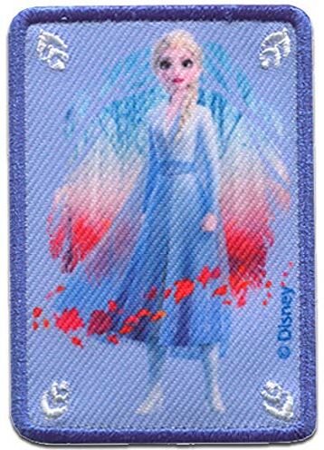 Comercial Mercera Disney © Frozen 2 Il Regno Di Ghiaccio 2 Elsa Toppe Termoadesive Patch Toppa Ricamate, Misura: 5 x 7 cm