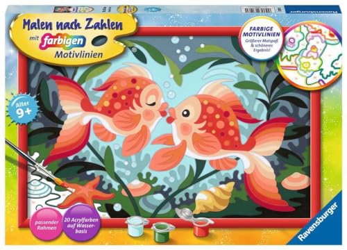 Ravensburger Malen nach Zahlen  Pesci innamorati Bambini dai 9 anni