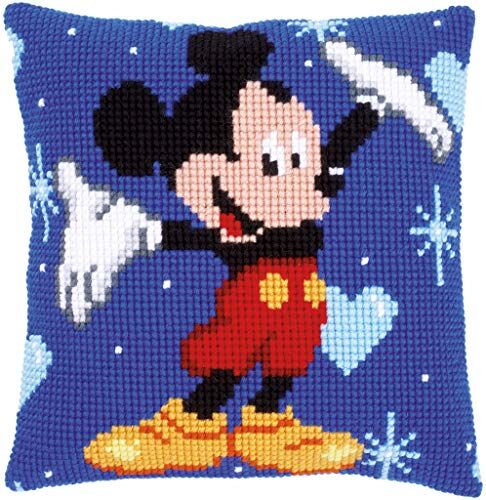 Vervaco – Kit per Punto Croce, Motivo: Mickey Mouse, Assortiti