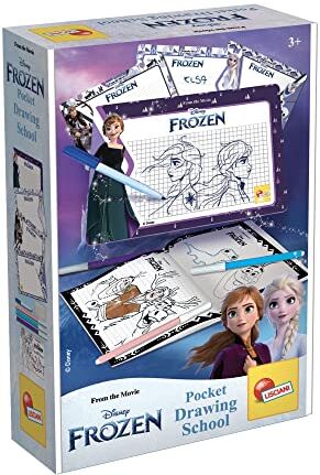 Liscianigiochi LISCIANI- Frozen Pocket Drawing School, Multicolore,