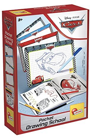 Liscianigiochi LISCIANI- Topolino Cars Pocket Drawing School, Colore,