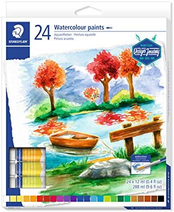 Staedtler 8880 C24 Karat Watercolour Paint Tube – multicolore (confezione da 24)