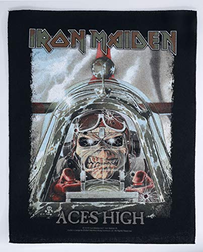 Iron Maiden Aces High Unisex Toppa schiena multicolore 95% cotone, 5% poliestere