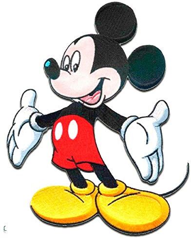 Comercial Mercera Disney Mickey Mouse Toppa decorativa termoadesiva XL 20 x 5 cm