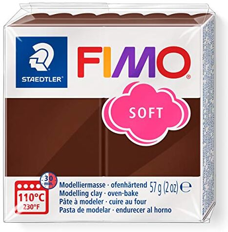 Staedtler 8020 Blocco di pasta modellabile Fimo, 59 gr, Chocolate (Chocolate)