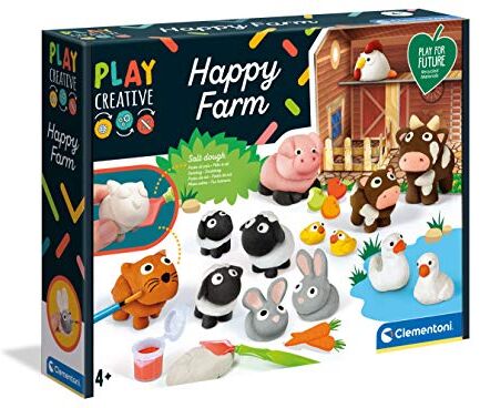 Clementoni Play Creative La fattoria degli animali Play For Future 100% cartone riciclato Made in Italy, 4 anni+,