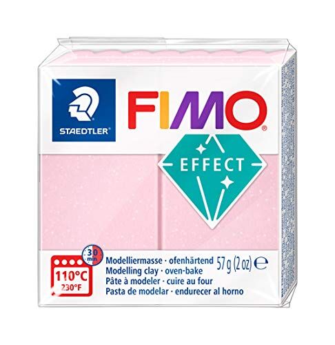 Staedtler FIMO EFFECT, pasta modellabile termoindurente, panetto da 57 grammi, colore rosa quarzo, 8020-206
