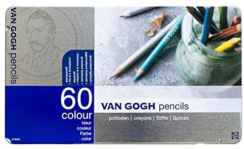 Talens Sakura Color Set di 60 matite colorate in metallo Van Gogh