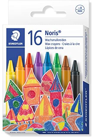 Staedtler Noris 220 Custodia in cartone per 16 gessetti cerati assortiti