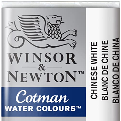 Winsor & Newton 301696 Cotman Colori Acquerello, Viridian, Bianco (Chinesischweiß), 1 unità (Confezione da 1)