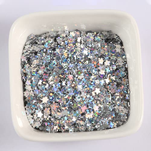 YJzhAHanG Paillettes sciolte, Spangles da ricamo, 3000 pezzi di prugna a forma di fiore paillettes colori magici abbellimenti paillette decorazioni artigianali materiale for cucire fai da te nail art (Color :